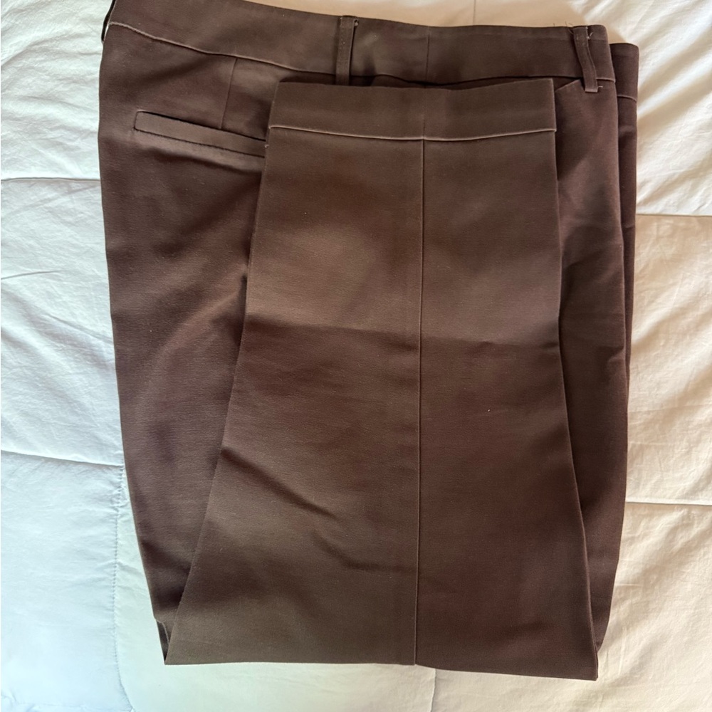 Chico's Straight Leg Pants in Deep Brown